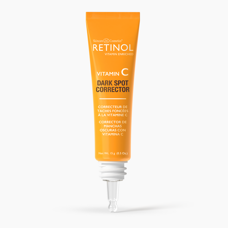 "Retinol Vitamin C Dark Spot Corrector tube with precision tip, 15g"