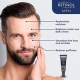 Men's Eye Cream with Vitamin A + Green Tea + Goji Berry - Retinol Treatment