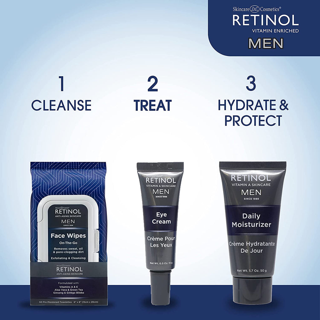 Men's Eye Cream with Vitamin A + Green Tea + Goji Berry - Retinol Treatment