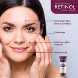 Daily Moisturizing Cream Cleanser with Gentle Exfoliation - Retinol Treatment