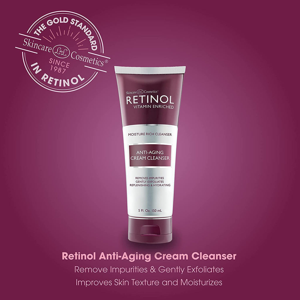 Daily Moisturizing Cream Cleanser with Gentle Exfoliation - Retinol Treatment