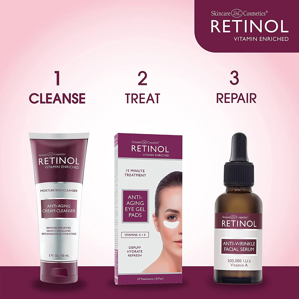 Daily Moisturizing Cream Cleanser with Gentle Exfoliation - Retinol Treatment