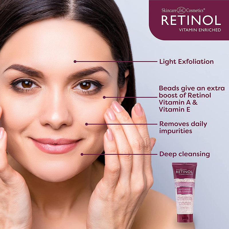 Daily Clarifying Gel Cleanser with Vitamin A and E Micro-Beads - Retinol Treatment