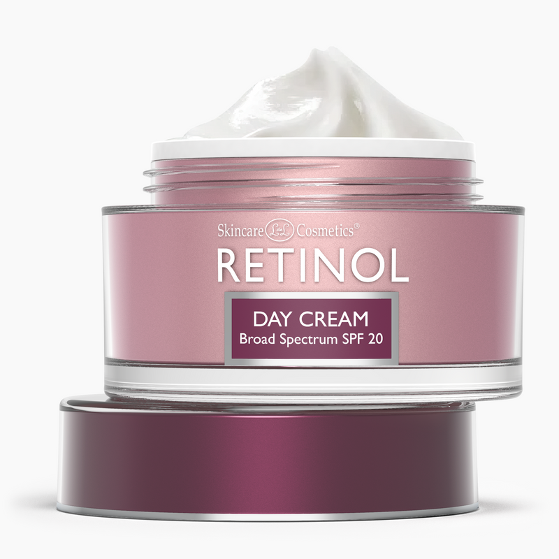Retinol day cream in packaging