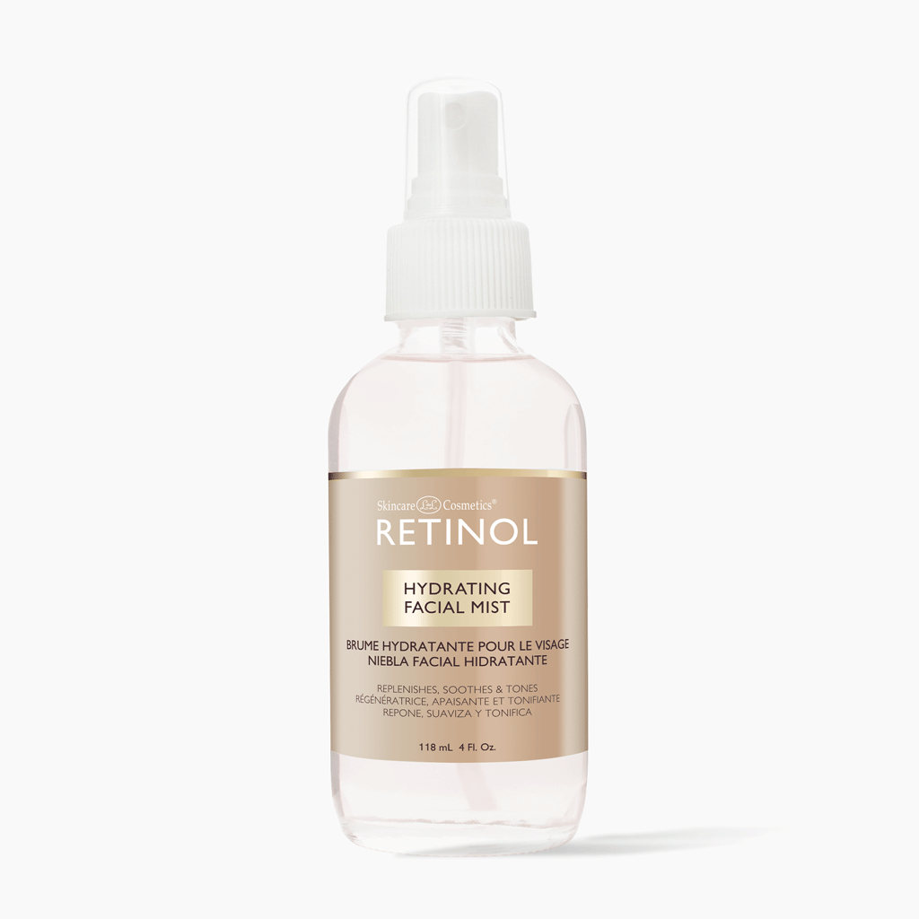a retinol Hydrating Facial Mist in a spray bottle, 118 ml