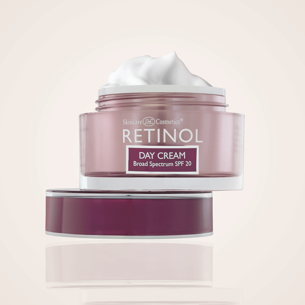 skincare cream spf 20 in jar