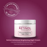 Advanced Brightening Night Cream with Vitamins A + C + Melavoid™ - Retinol Treatment