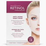 15-Minute Firming Sheet Mask with Retinol + Collagen (5-Pack)