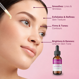 Firming and Toning Facial Serum with Vitamins A + C + E