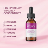 Firming and Toning Facial Serum with Vitamins A + C + E