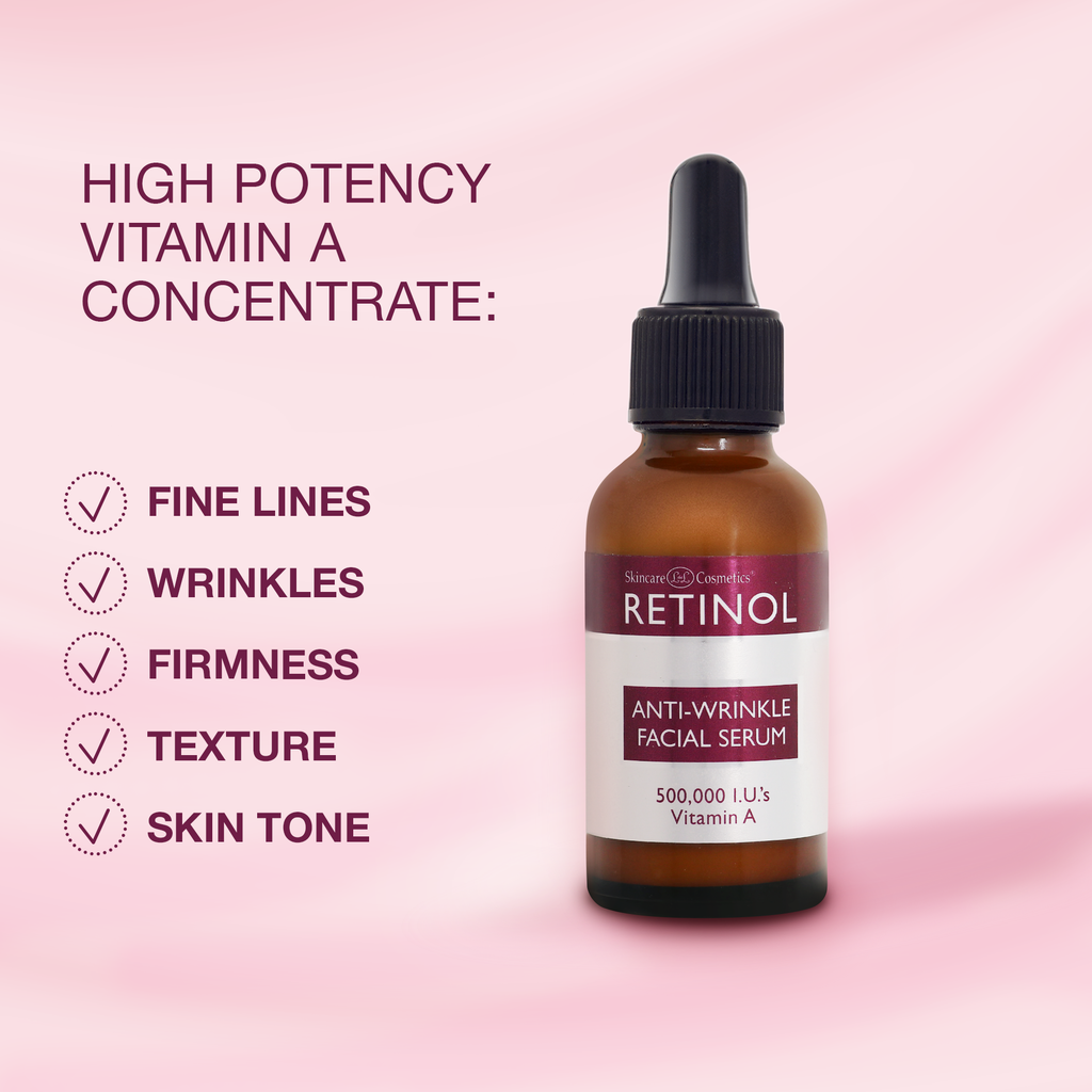 Firming and Toning Facial Serum with Vitamins A + C + E